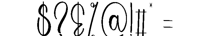 Golden Holiday Font OTHER CHARS