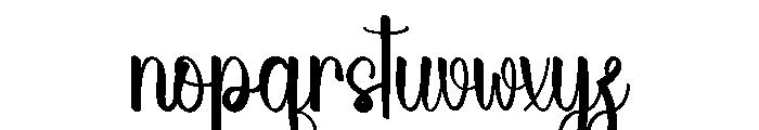 Golden Holiday Font LOWERCASE
