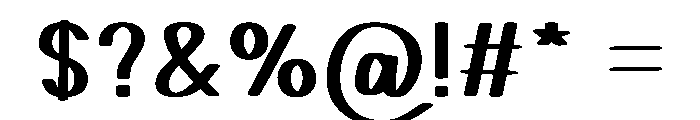 Golden Memory Font OTHER CHARS