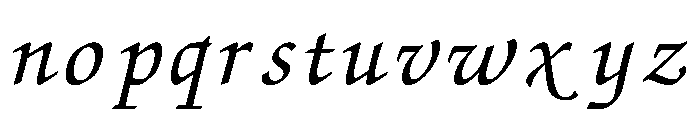 Golden Quill Prototype Regular Font LOWERCASE