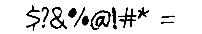Golden Quirk Regular Font OTHER CHARS