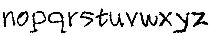 Golden Quirk Regular Font LOWERCASE