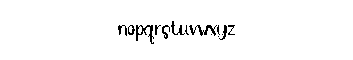 Golden Writing Font LOWERCASE