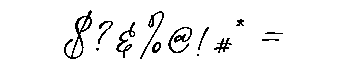 Goldenquill Bold Font OTHER CHARS
