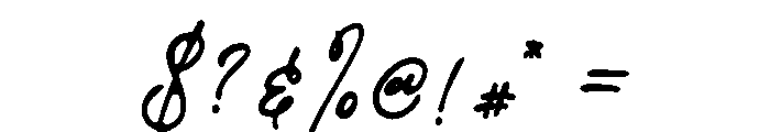 Goldenquill Rough Font OTHER CHARS