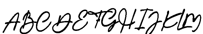 Goldenquill Rough Font UPPERCASE
