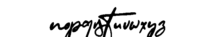 Goldenquill Rough Font LOWERCASE