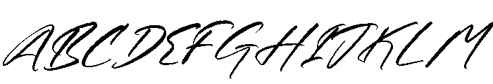 Goldeny Battiely Italic Font UPPERCASE