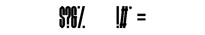 Goldnic Regular Font OTHER CHARS