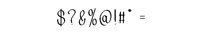 Goldspot Font OTHER CHARS