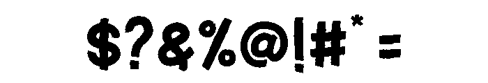 Golera Boldies Font OTHER CHARS