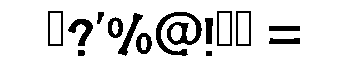 Goliath Serif Regular Font OTHER CHARS