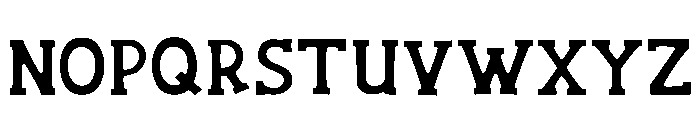 Goliath Serif Regular Font UPPERCASE