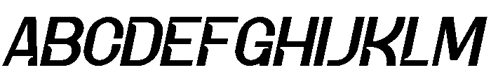 Golke Italic Font UPPERCASE