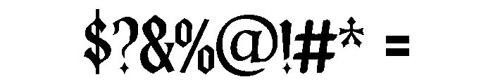 Golyath-Regular Font OTHER CHARS