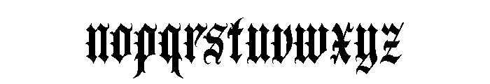 Golyath-Regular Font LOWERCASE