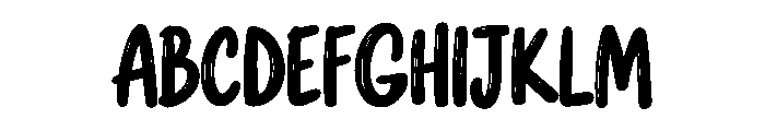Gombello Font UPPERCASE