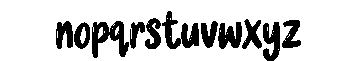 Gombello Font LOWERCASE
