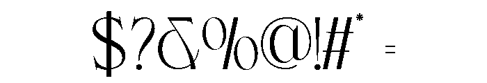 Gondhe Regular Font OTHER CHARS