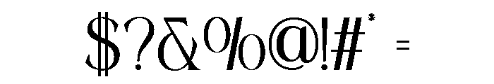 Gondhe Wide Font OTHER CHARS