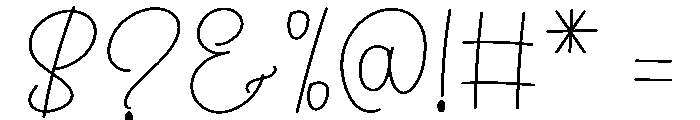Good Amazing Font OTHER CHARS