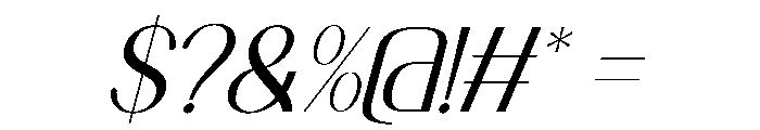 Good Flash Italic Font OTHER CHARS