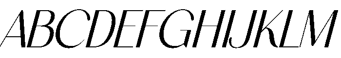 Good Flash Italic Font UPPERCASE