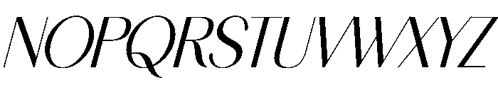 Good Flash Italic Font UPPERCASE