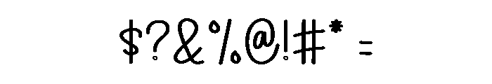 Good Heart Font OTHER CHARS