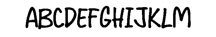 Good Human Handwriting Regular Font UPPERCASE