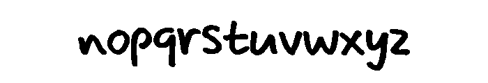 Good Human Handwriting Regular Font LOWERCASE