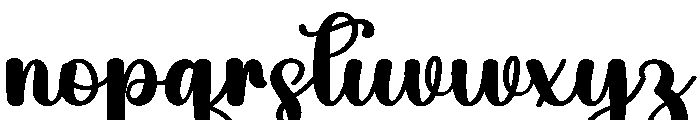 Good March Font LOWERCASE