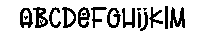 Good Melody Font UPPERCASE