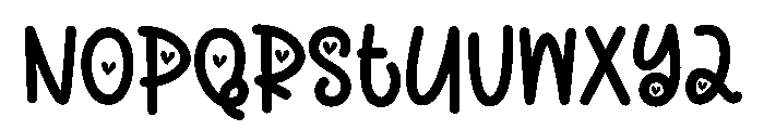 Good Melody Font UPPERCASE