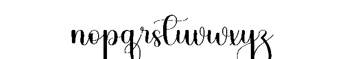 Good Thanksgiving Font LOWERCASE