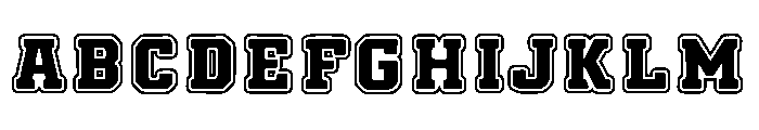 Good Varsity Duo Out Font UPPERCASE