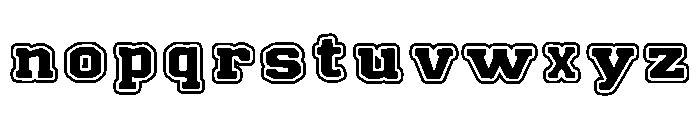 Good Varsity Duo Out Font LOWERCASE