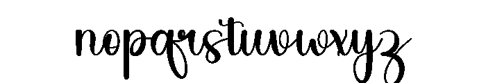 Goodbye February Font LOWERCASE