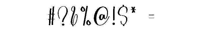 Goodbye September Font OTHER CHARS