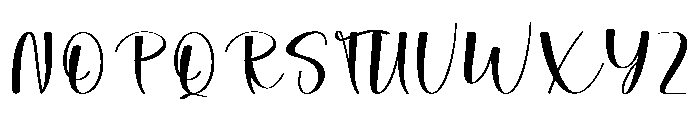 Goodbye September Font UPPERCASE