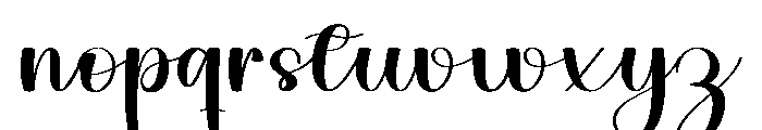 Goodbye September Font LOWERCASE