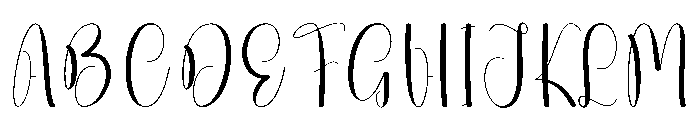 Goodnight1 Font UPPERCASE