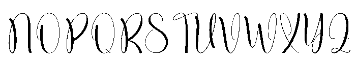 Goodnight1 Font UPPERCASE