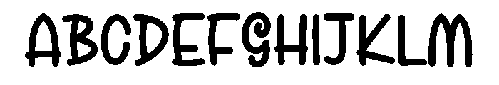 Goody Alrights Font UPPERCASE