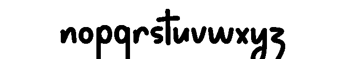 Goody Alrights Font LOWERCASE