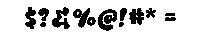 Gooey Smile Basic Font OTHER CHARS