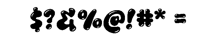 Gooey Smile Reflact Font OTHER CHARS