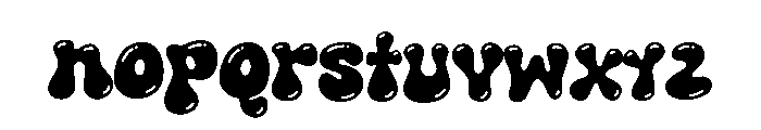Gooey Smile Reflact Font LOWERCASE