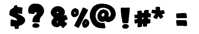 Goofy Comic Regular Font OTHER CHARS