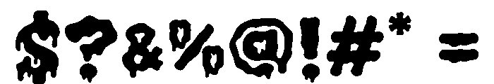 Goozilla Font OTHER CHARS